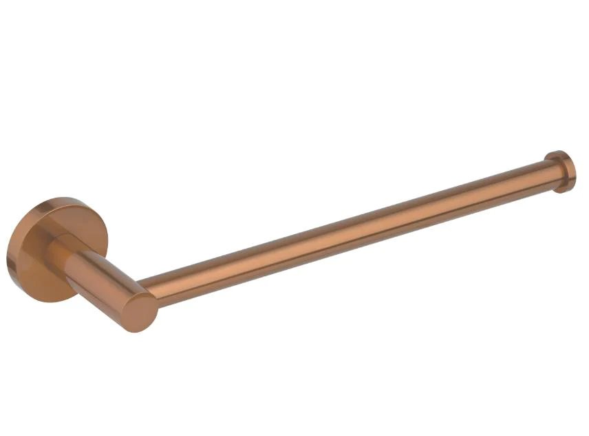 Brushed Copper Double Toilet Paper Holder & Hand Towel Holder - Rose Gold, Easy Install, 7 Year Warranty - SuperSaverAU - view 1