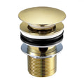 Burnished Brass Gold Pop Up Waste Plug 40 mm NO Overflow Solid Brass - SuperSaverAU - view 1