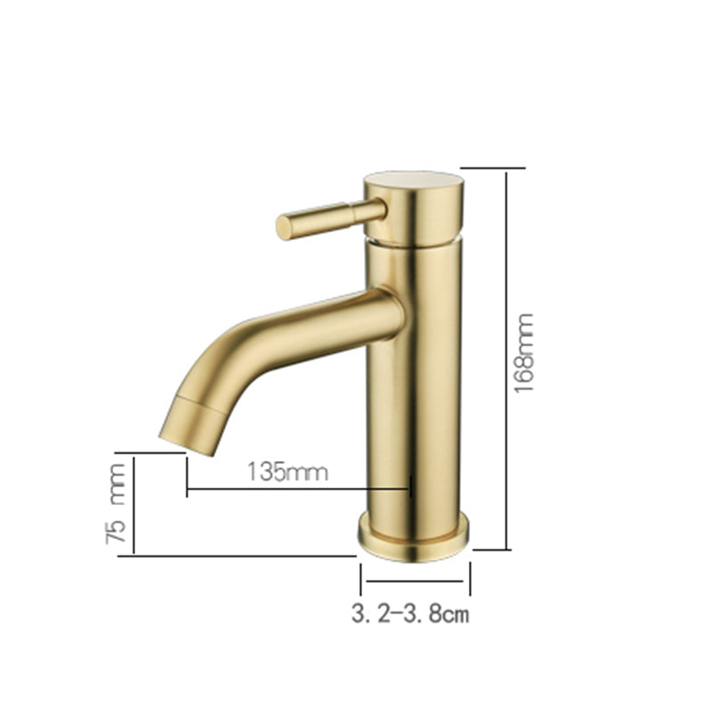 Burnished Brass Gold Round Classic Basin Mixer Tap 7 Year Warranty - SuperSaverAU - view 2