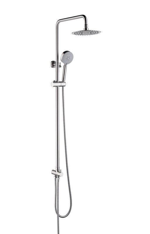 Brushed Nickel Shower Set 200 mm Solid Stainless Steel 304 with Diverter - SuperSaverAU - view 5