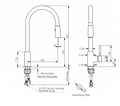 Brushed Nickel Pull-Out Spray Kitchen Mixer Tap - Stainless Steel 304, WELS 5 Star - SuperSaverAU - view 2