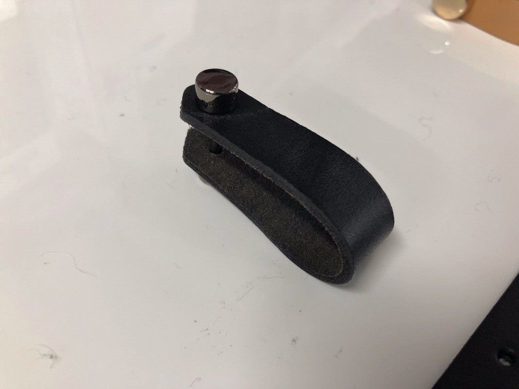 Genuine Leather Cabinet Pulls - Handmade Drawer Handle