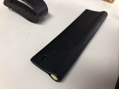 Genuine Leather Cabinet Pulls - Handmade Drawer Handle