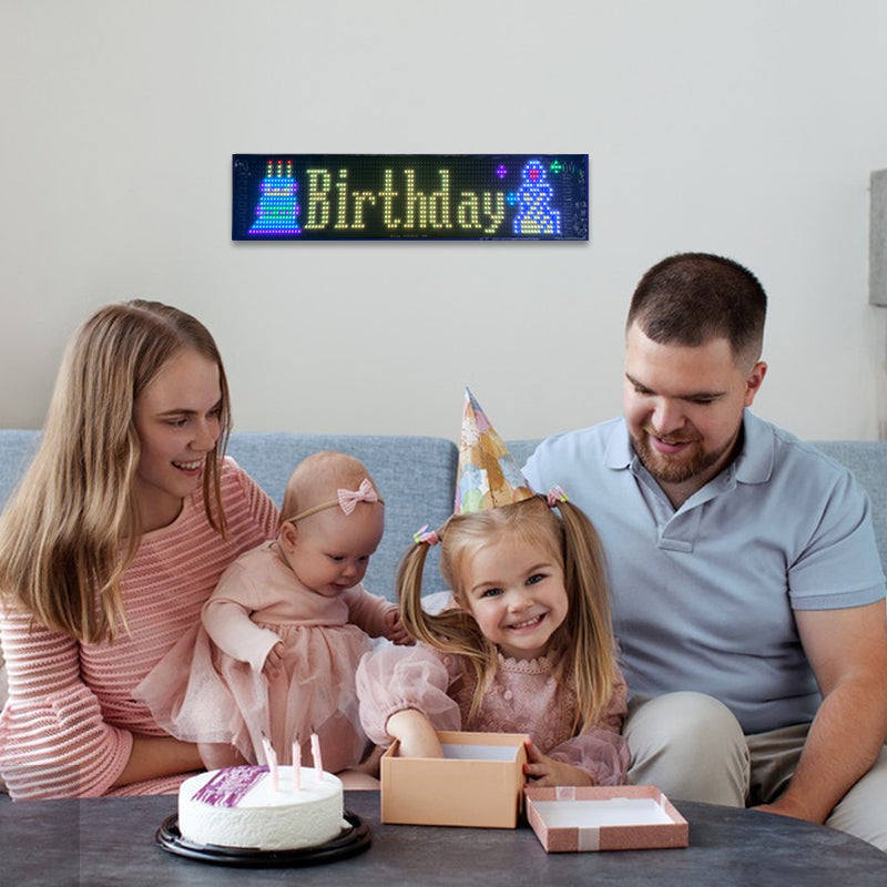 Programmable LED Matrix Panel Flexible Screen IP65 with APP Control 120*595mm