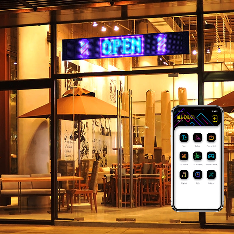 Programmable LED Matrix Panel Flexible Screen IP65 with APP Control 120*595mm - SuperSaverAU - view 5