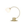 Lexi Lighting Penelope Touch Table Lamp with Glass Shade - Antique Brass