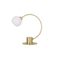 Lexi Lighting Penelope Touch Table Lamp with Glass Shade - Antique Brass