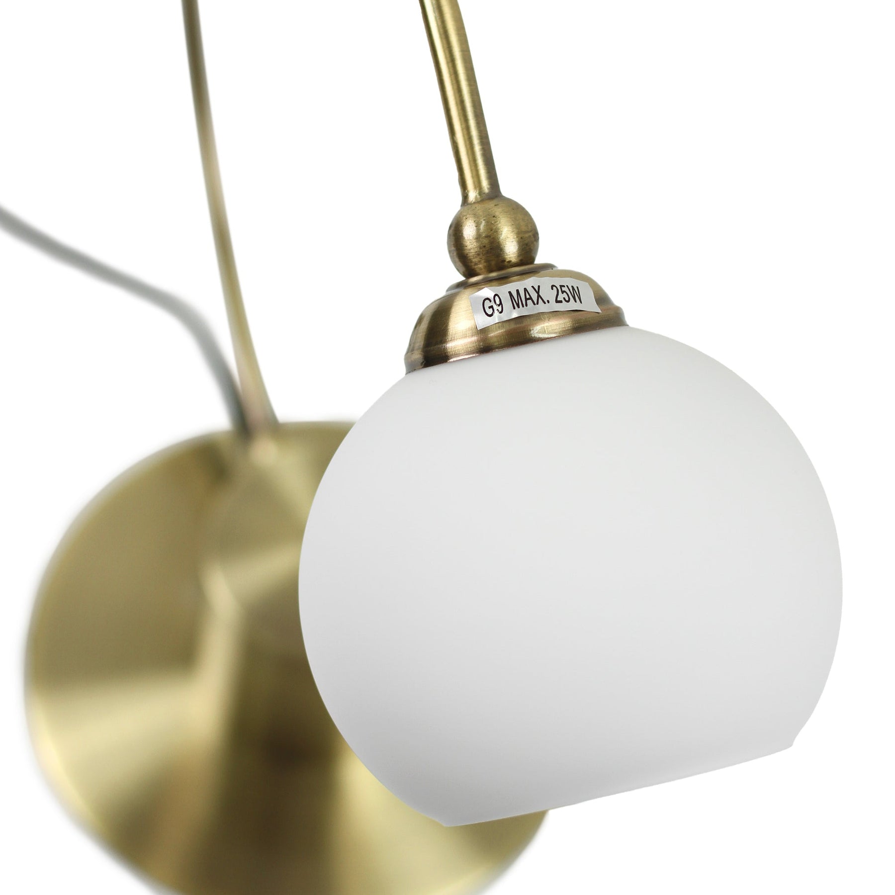 Lexi Lighting Penelope Touch Table Lamp with Glass Shade - Antique Brass