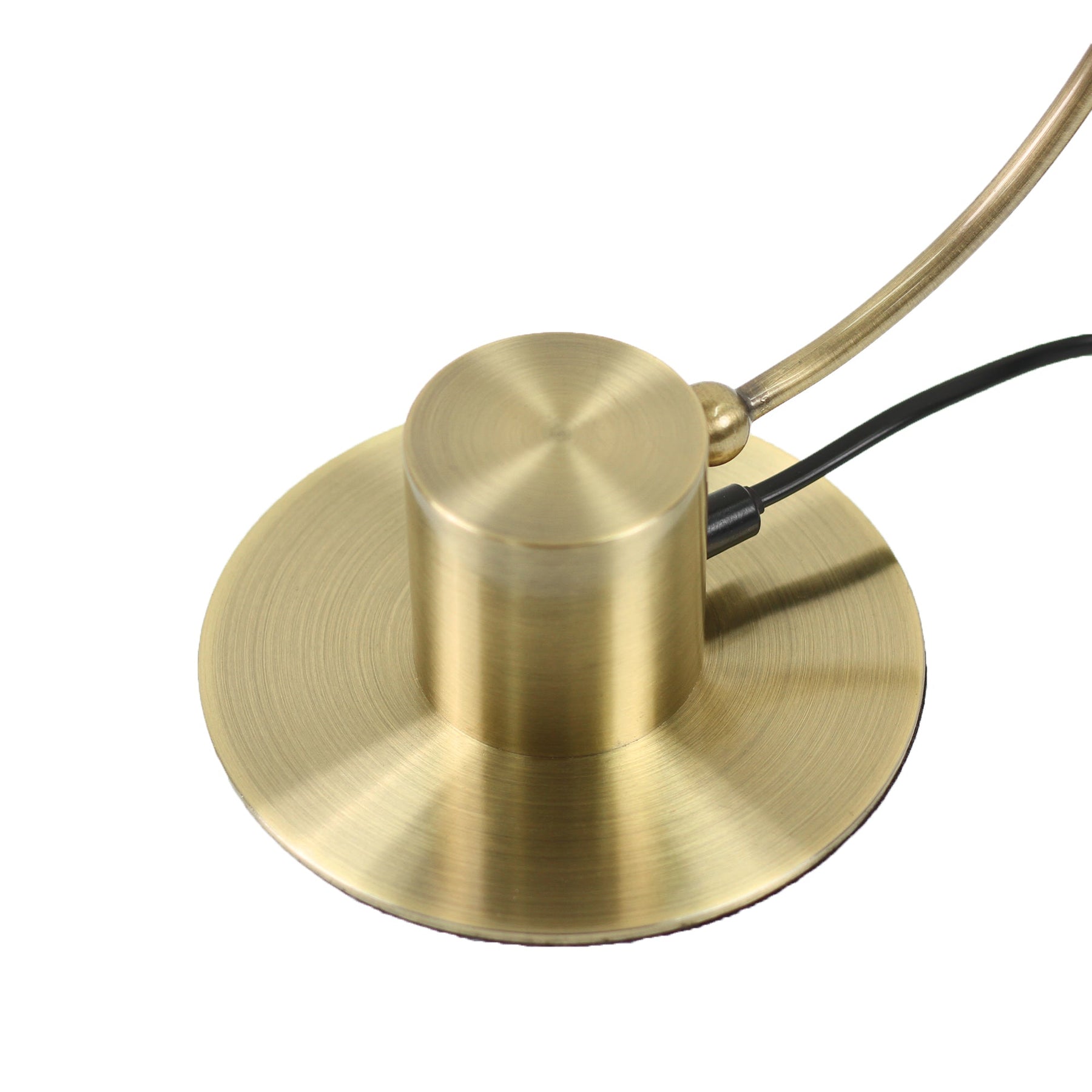 Lexi Lighting Penelope Touch Table Lamp with Glass Shade - Antique Brass