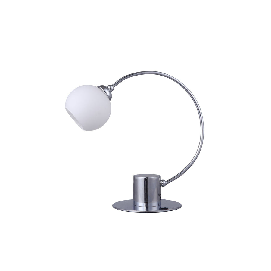 Lexi Lighting Penelope Touch Table Lamp with Glass Shade - Chrome