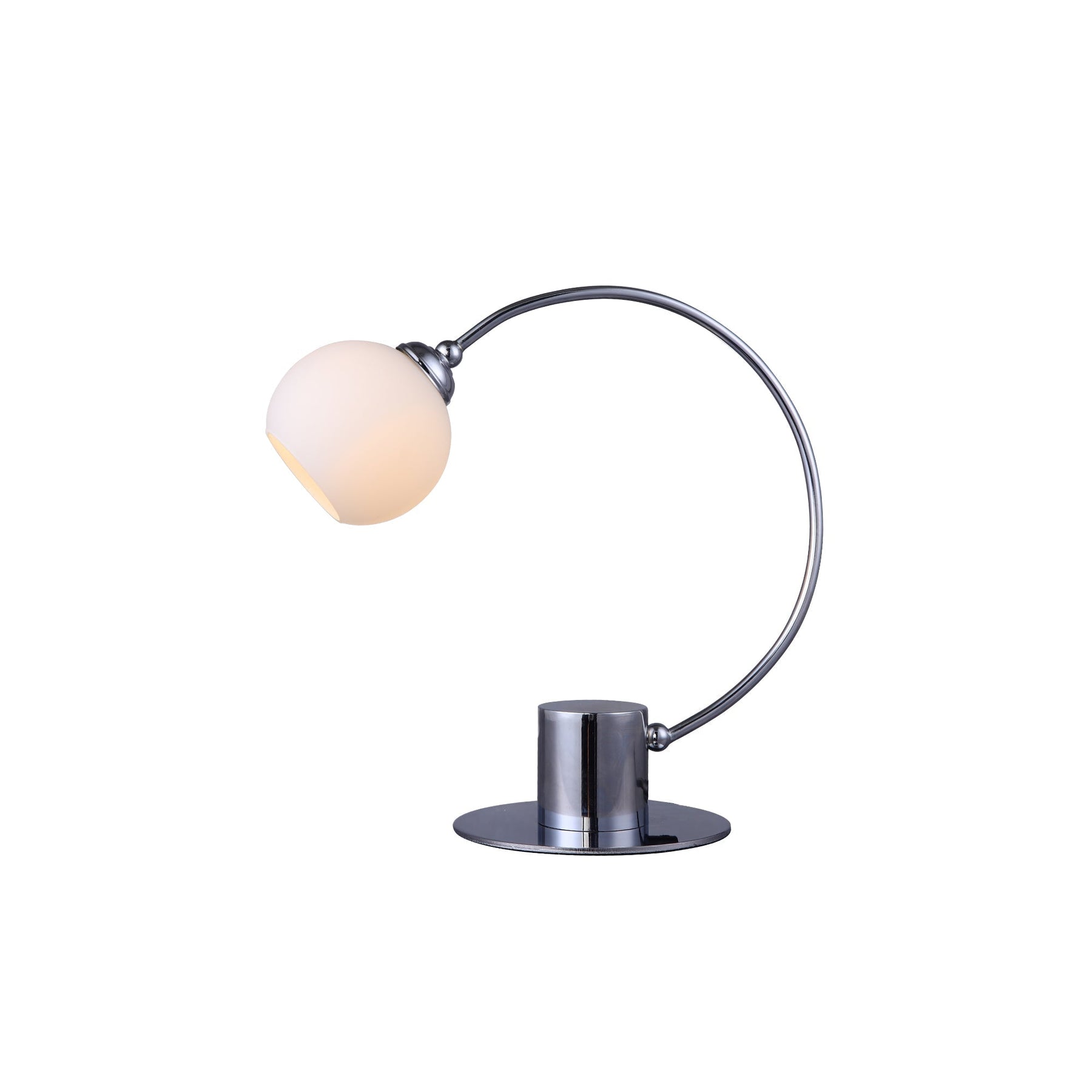 Lexi Lighting Penelope Touch Table Lamp with Glass Shade - Chrome
