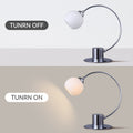 Lexi Lighting Penelope Touch Table Lamp with Glass Shade - Chrome