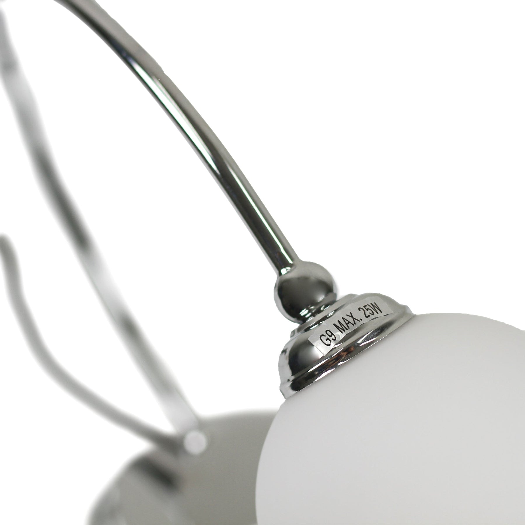 Lexi Lighting Penelope Touch Table Lamp with Glass Shade - Chrome