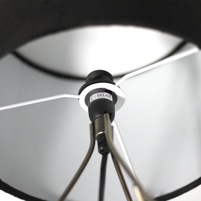 Belira Table Lamp - Antique Brass, H 39cm x L 27cm x W 27cm, Metal Base, Velvet Shade