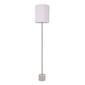 Lexi Lighting Wigwam Floor Lamp with Marble Base & Velvet Shade - Antique Brass