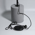 Jerome Industrial Table and Floor Lamp, Grey, H 150cm, Concrete Base - SuperSaverAU - view 3