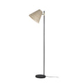 Yvette Rattan Floor Lamp, Black Natural Rattan, H1590mm, E27, 60W Max - SuperSaverAU - view 1