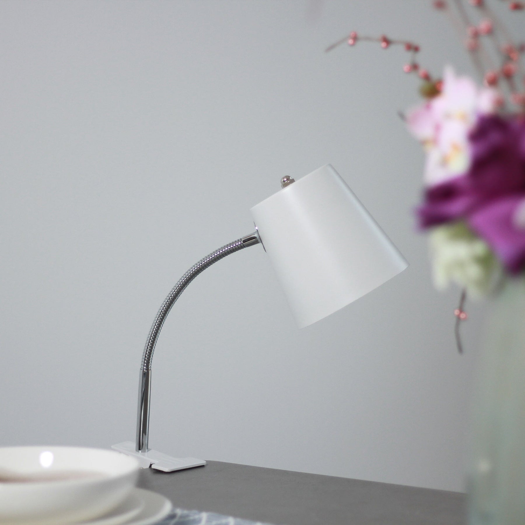 Ellie Table Lamp White, Metal, Adjustable Stand, E27, 60W Max, 350mm - SuperSaverAU - view 3