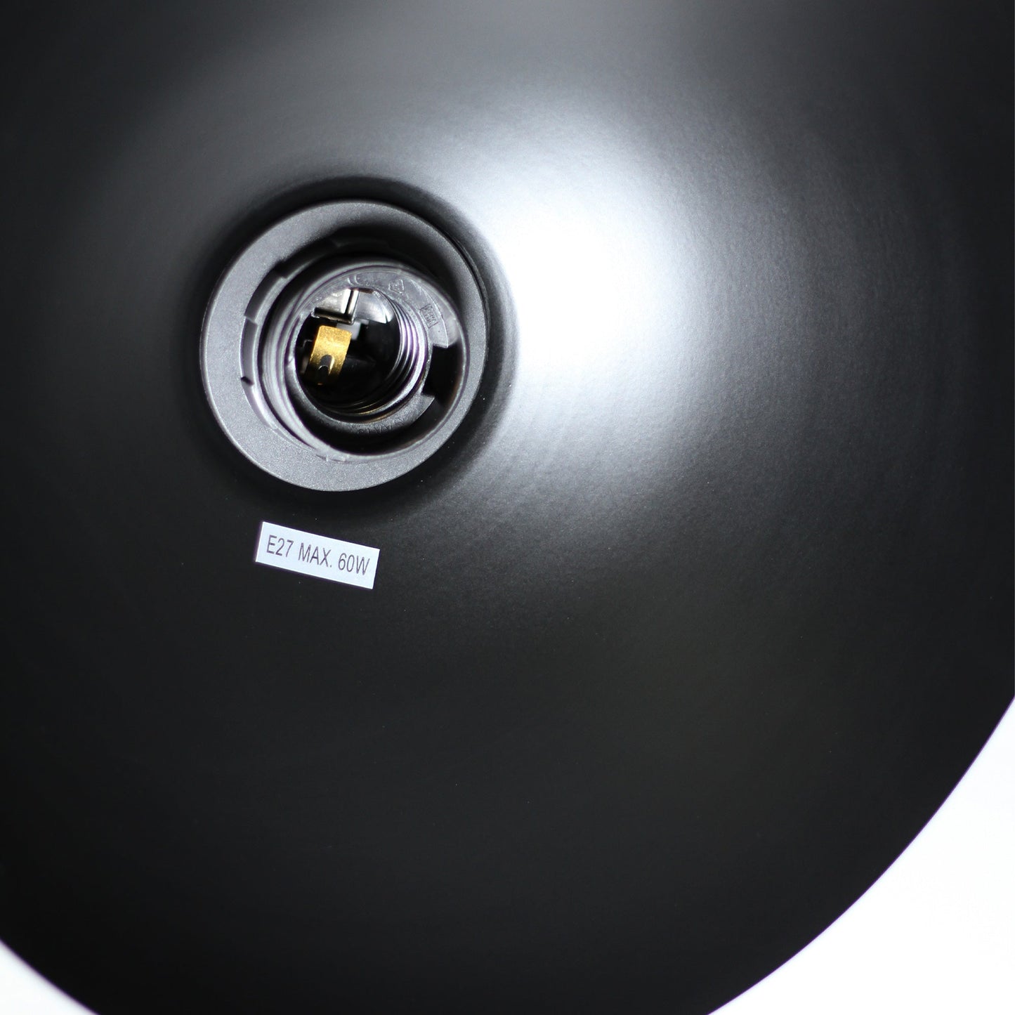 Abby Table Lamp - Black, Metal, H 460mm, Contemporary Design, E27 Fitting