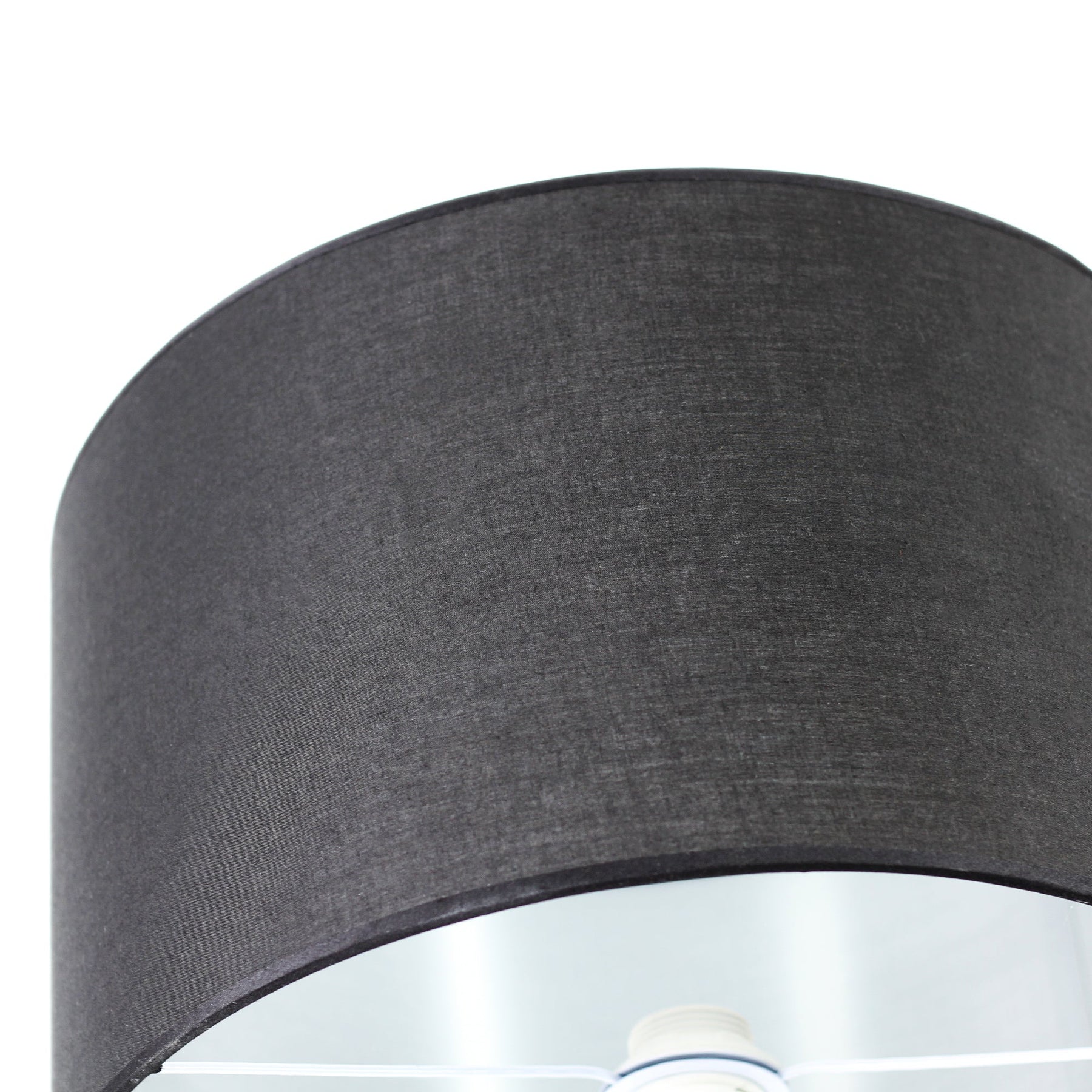 Lexi Lighting Cylinya Mother & Child Floor Lamp with Dual Fabric Shades - Black