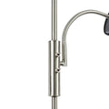 Lexi Lighting Cylinya Mother & Child Floor Lamp with Dual Fabric Shades - Black