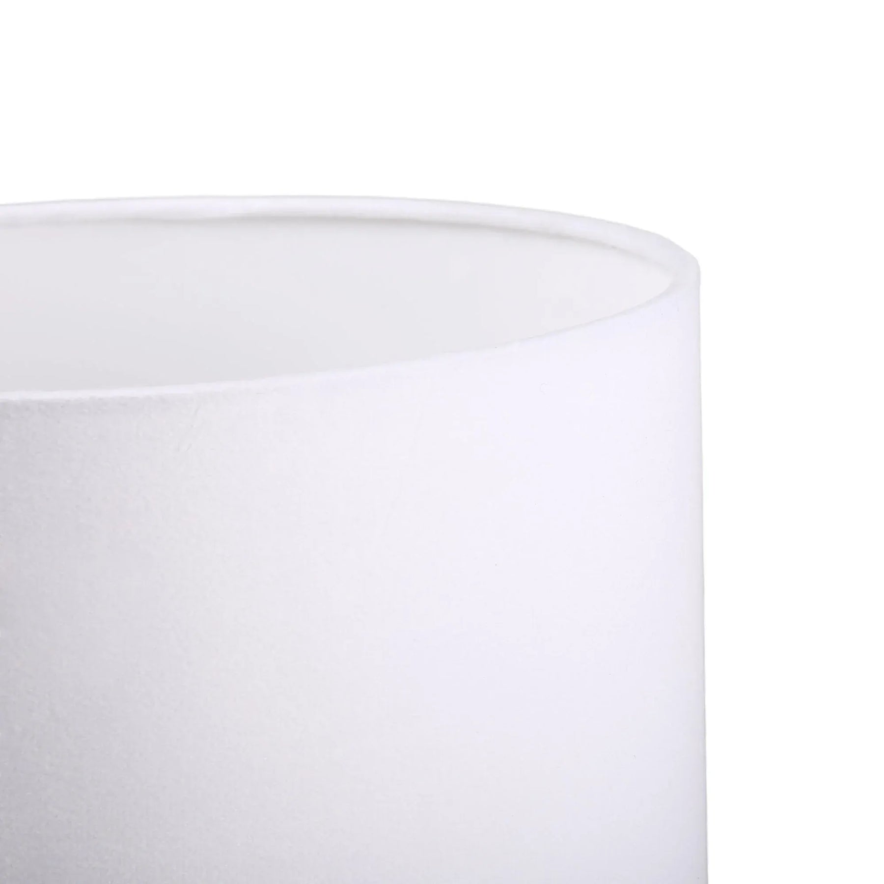 Cosima Table Lamp – Clear Glass Base with White Fabric Shade, E27