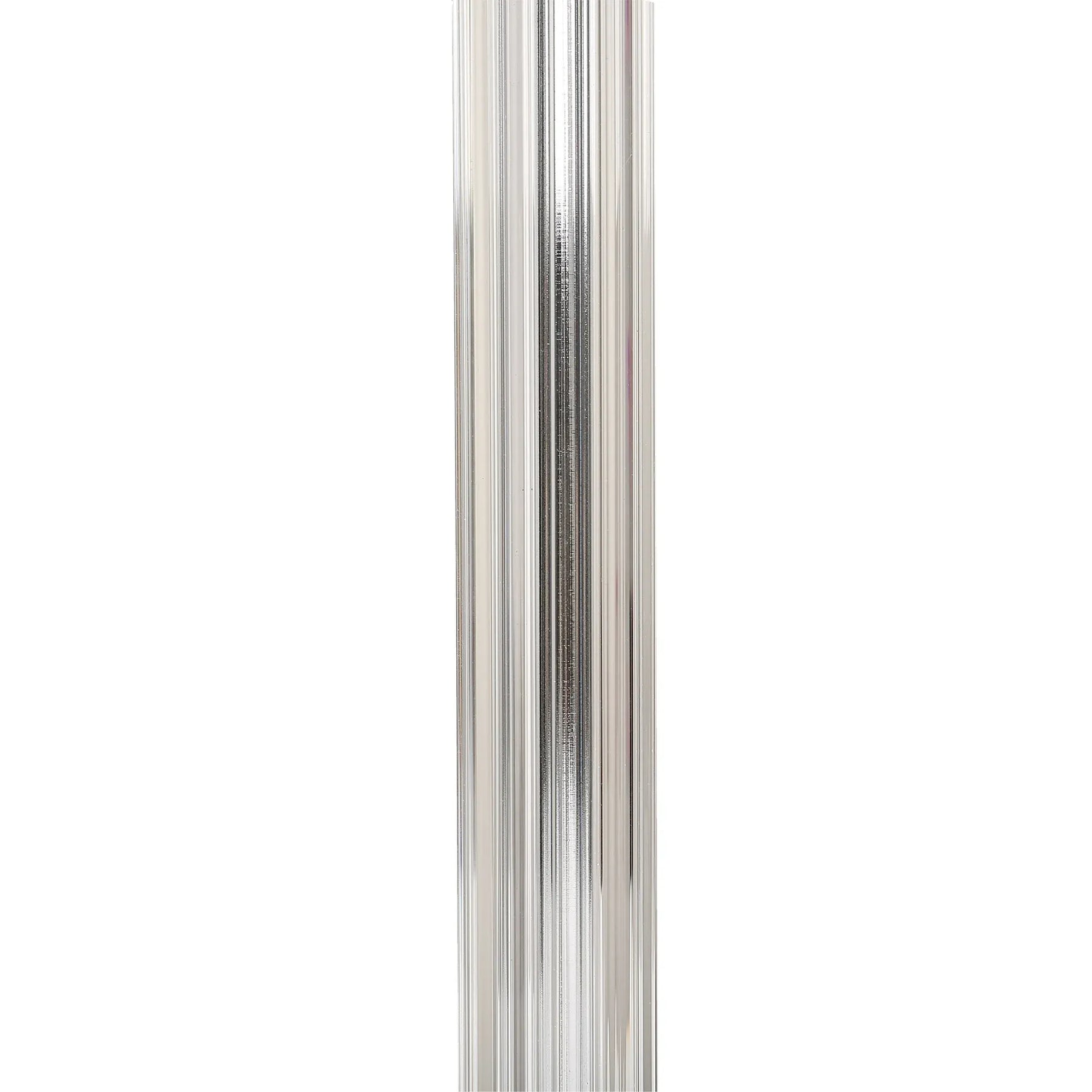 Cosima Table Lamp – Clear Glass Base with White Fabric Shade, E27