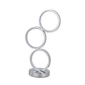 Iva LED Touch Table Lamp – Chrome 44cm, 18W Circular Light Design