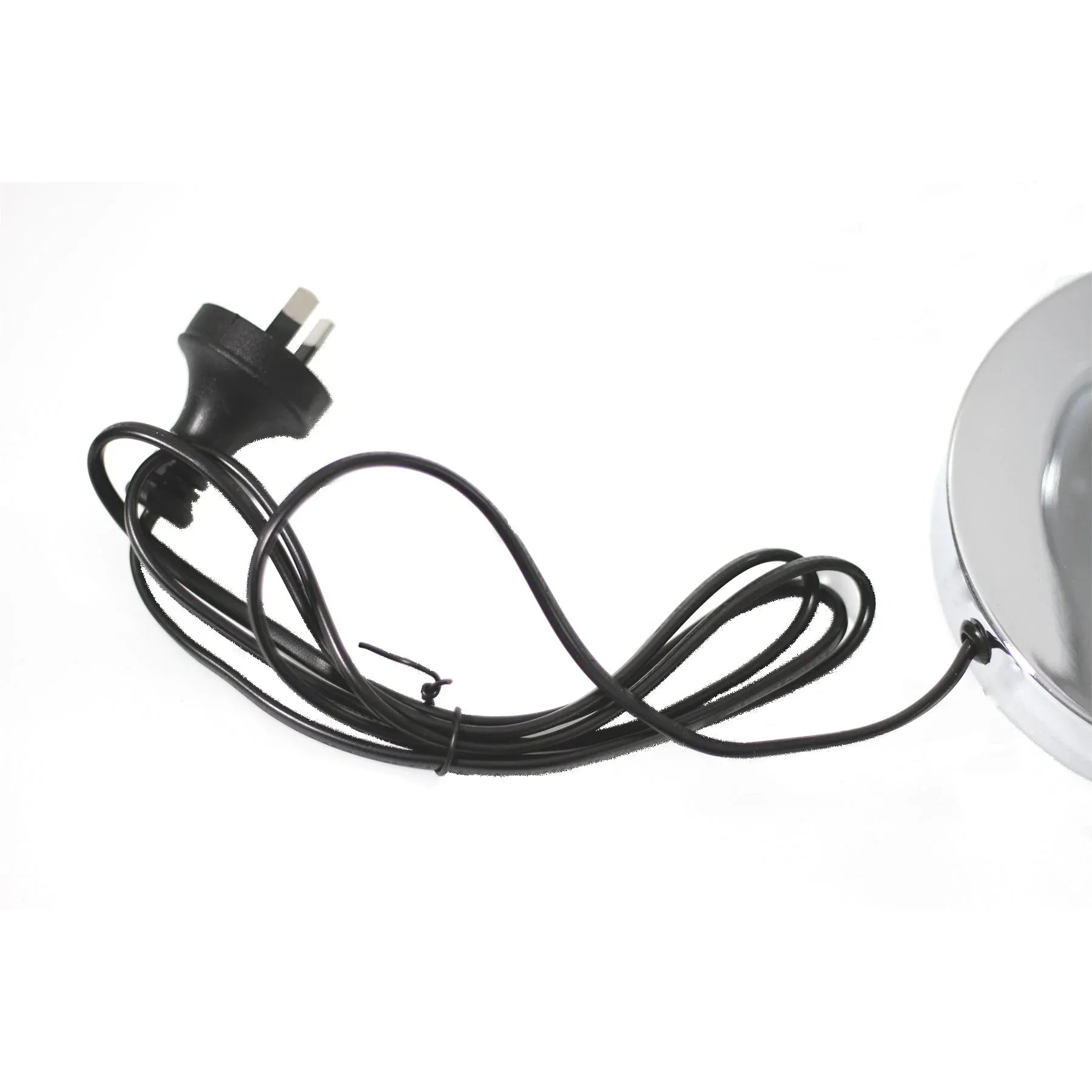 Iva LED Touch Table Lamp – Chrome 44cm, 18W Circular Light Design