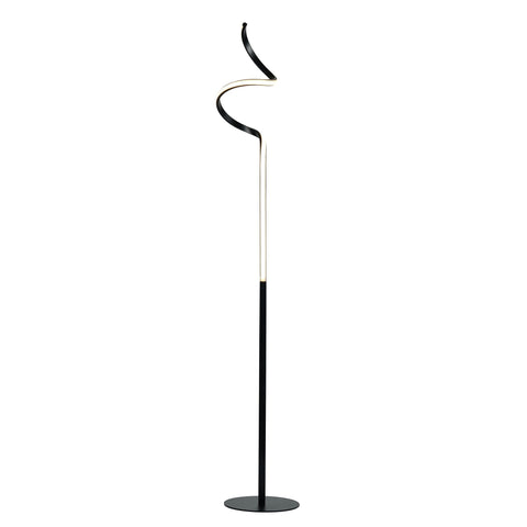 Chipper LED Floor Lamp – Black 145cm, 10W with On-Cord Switch