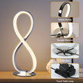 Infinite LED Table Lamp – Chrome Metal Base 36cm, 560lm