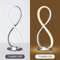 Infinite LED Table Lamp – Chrome Metal Base 36cm, 560lm