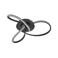 Lexi Lighting Irie Dimmable 3 Light LED Ceiling Light 20W - Black