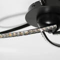 Lexi Lighting Irie Dimmable 3 Light LED Ceiling Light 20W - Black