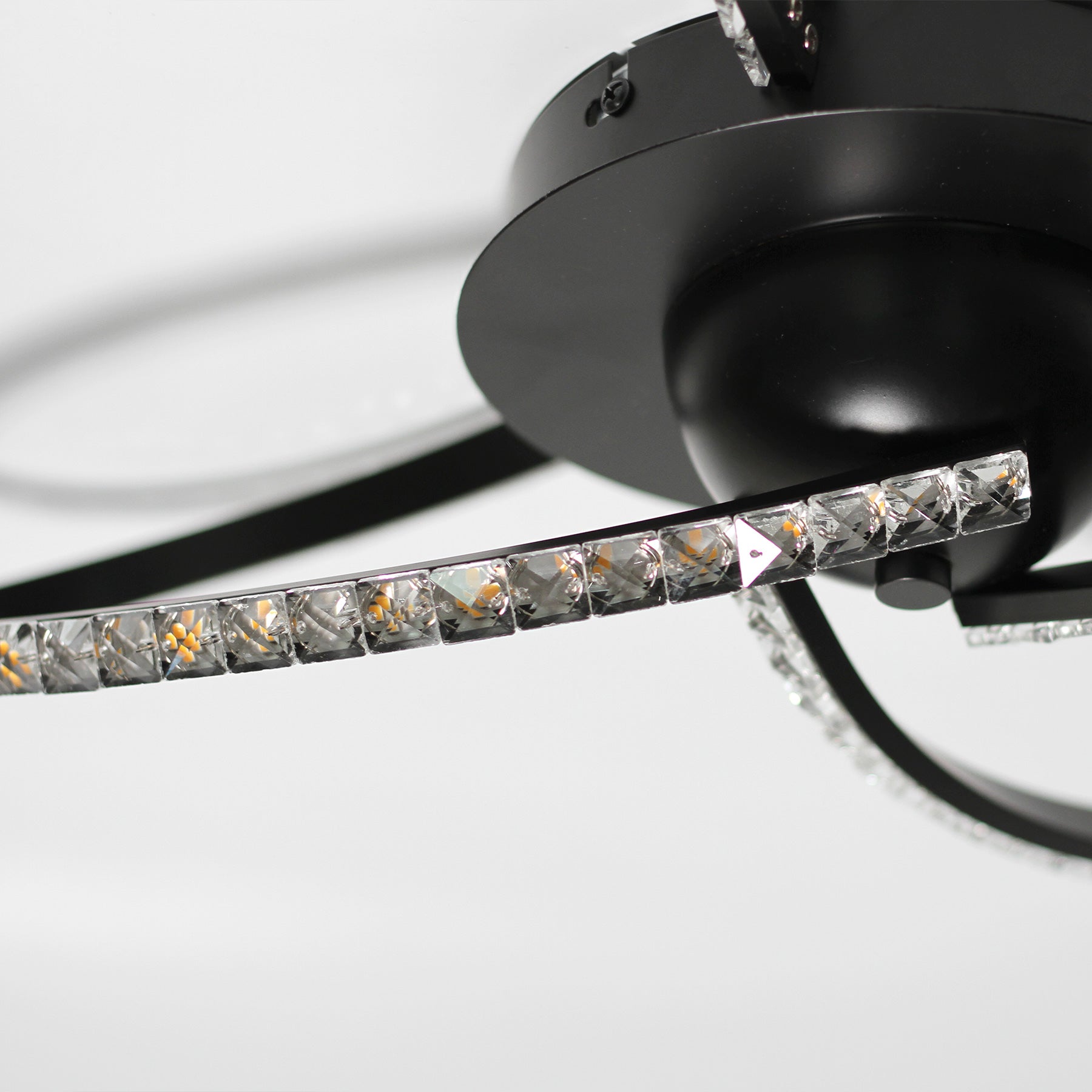 Lexi Lighting Irie Dimmable 3 Light LED Ceiling Light 20W - Black