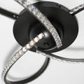 Lexi Lighting Irie Dimmable 3 Light LED Ceiling Light 20W - Black