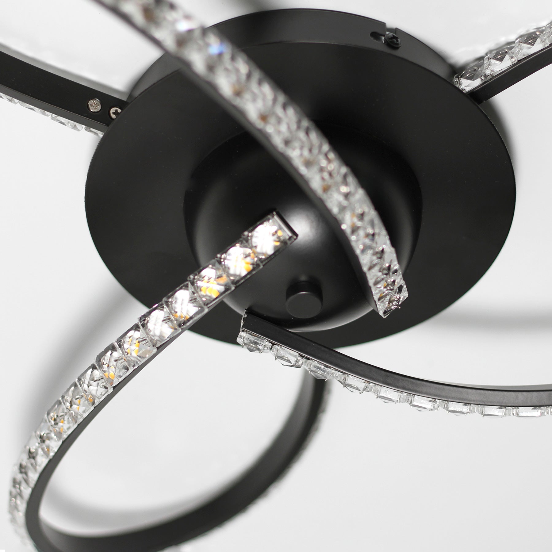 Lexi Lighting Irie Dimmable 3 Light LED Ceiling Light 20W - Black