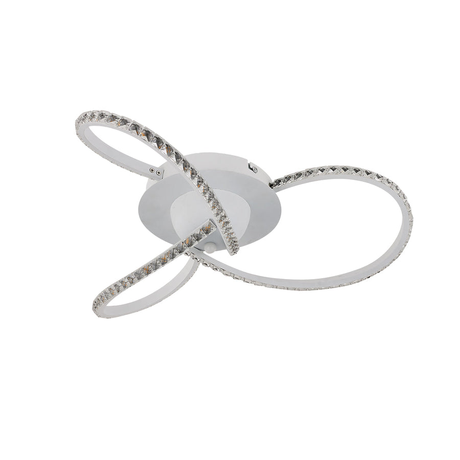 Lexi Lighting Irie Dimmable 3 Light LED Ceiling Light 20W - White