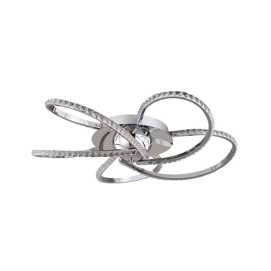 Lexi Lighting Irie Dimmable 5 Light LED Ceiling Light 29W - Chrome