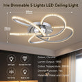 Lexi Lighting Irie Dimmable 5 Light LED Ceiling Light 29W - Chrome