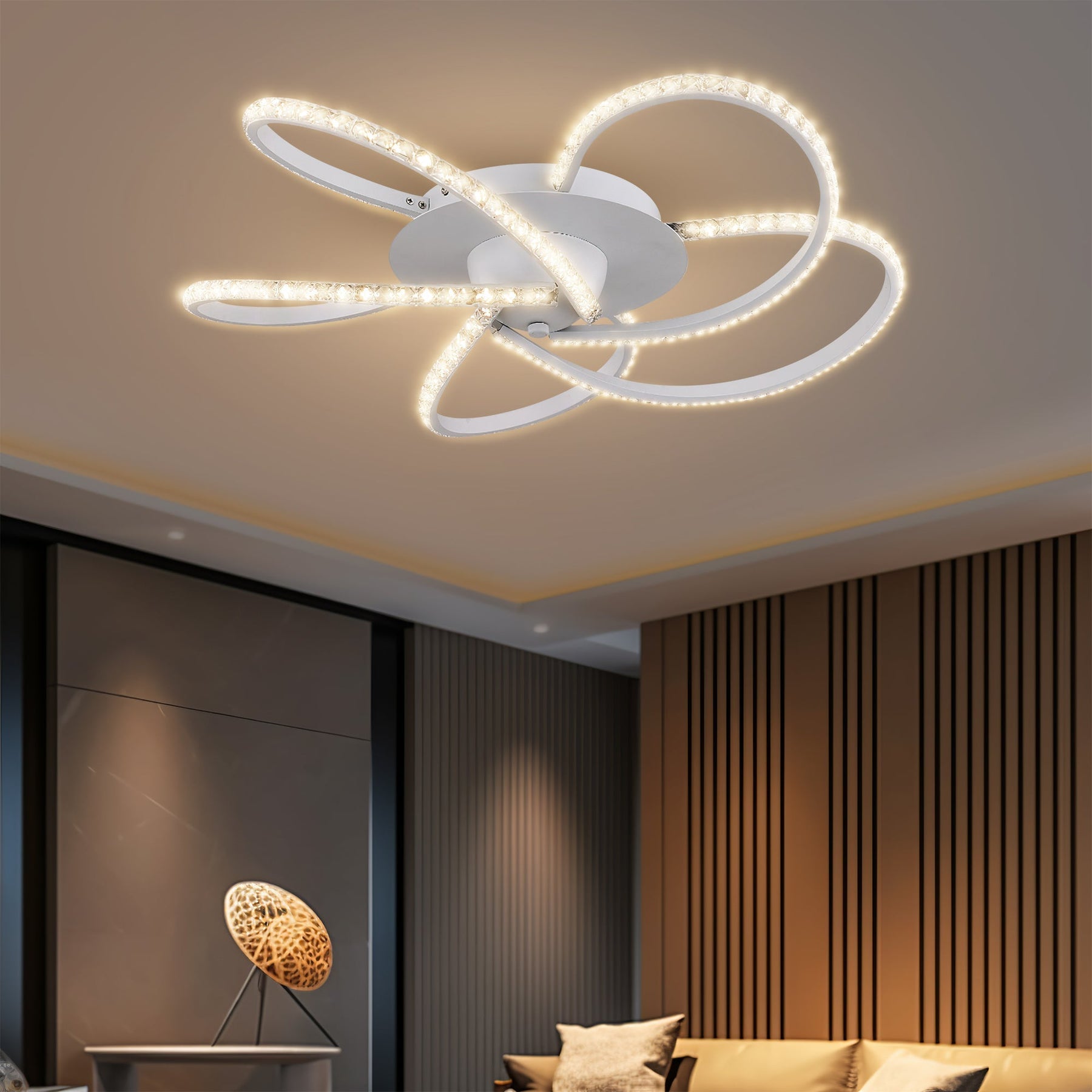 Lexi Lighting Irie Dimmable 5 Light LED Ceiling Light 29W - White