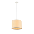 Ingrid Pendant Light - Small 25x25x170 cm, White Paper & Fabric, E27 - SuperSaverAU - view 1