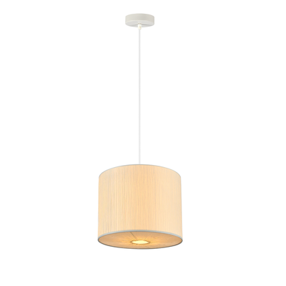 Ingrid Pendant Light - Small 25x25x170 cm, White Paper & Fabric, E27