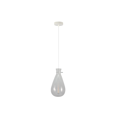 Orson Pendant Light - White, Glass, E27 Max 60W, 18x18x180cm