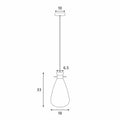 Orson Pendant Light - White, Glass, E27 Max 60W, 18x18x180cm - SuperSaverAU - view 3