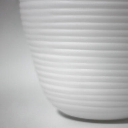 Annika Glass Pendant Light - Chrome & Opal, H 170cm x L 19cm x W 19cm, Frosted Shade