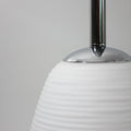 Briella Glass Pendant Light - Chrome & Opal, H 170cm x L 23cm x W 23cm - SuperSaverAU - view 2