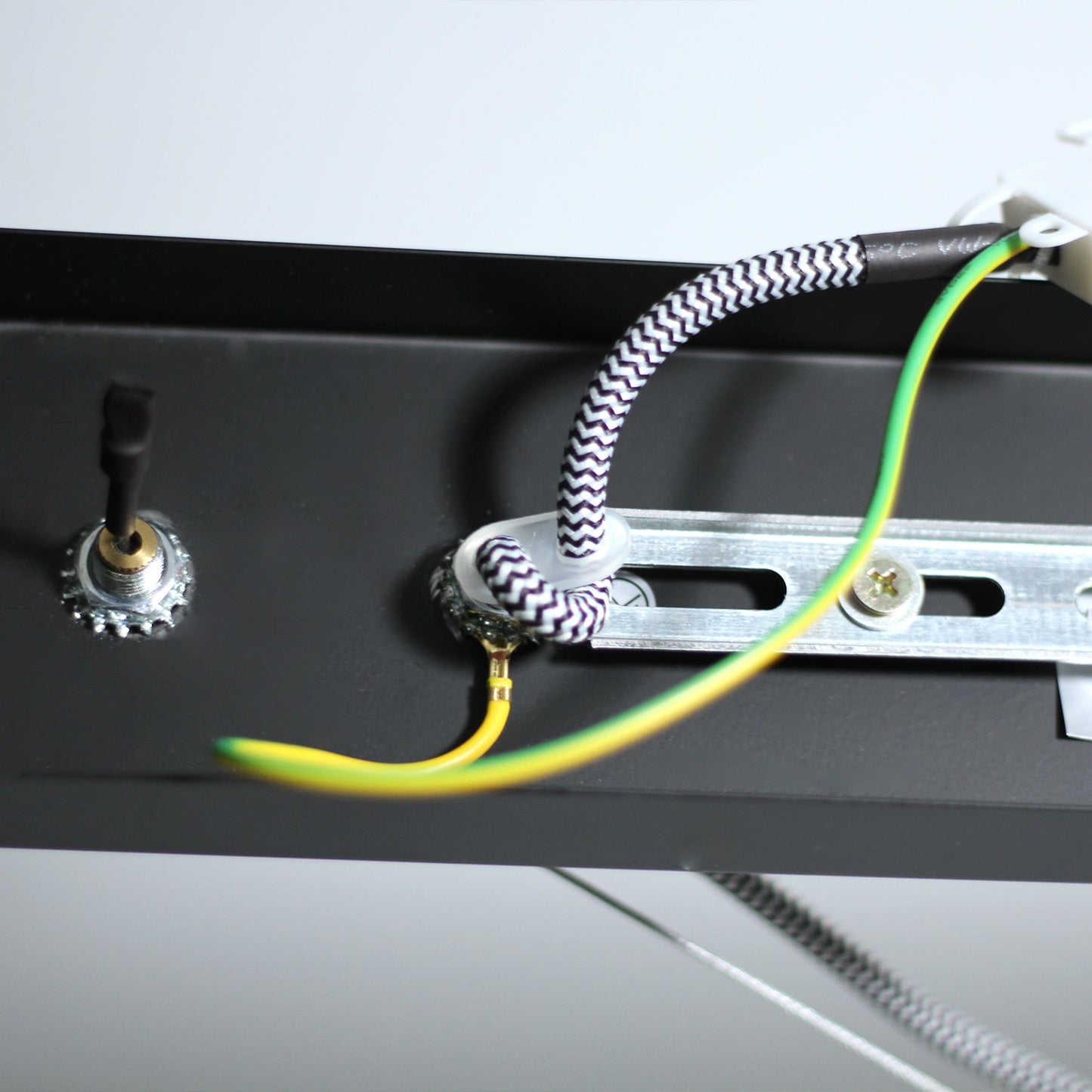 Bikkel Four Light Pendant - Black, H 210cm x L 120cm, Adjustable Heights