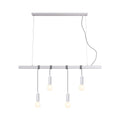Bikkel Four Light Pendant - White, H 210cm x L 120cm, Adjustable Heights - SuperSaverAU - view 1
