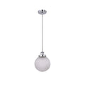 Casablance Pendant Light - Small Chrome & Clear Glass, 200mm Sphere - SuperSaverAU - view 1